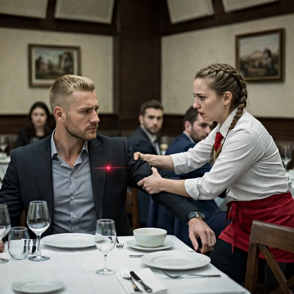 Она просто принесла счет, когда увидела странный луч на пиджаке гостя. Секунда, изменившая всё - 3 апреля, 2026