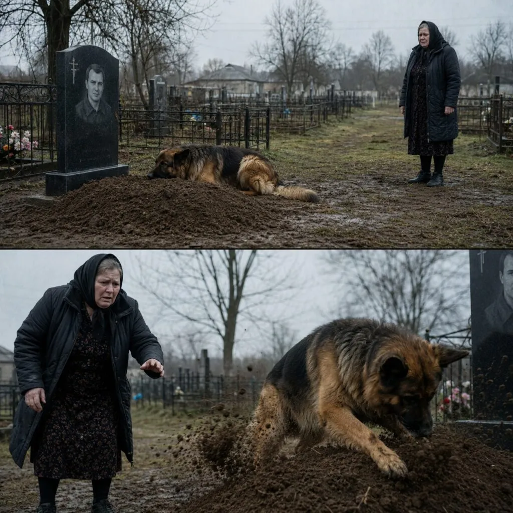 Удова звикла бачити вівчарку біля могили чоловіка, аж поки одного дня та не почала люто рити землю | 6 Червня, 2026