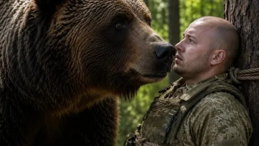 Они привязали его к дереву и оставили на растерзание диким зверям! Но когда медведь поднял лапу и НАЧАЛ.. | 9 августа, 2026