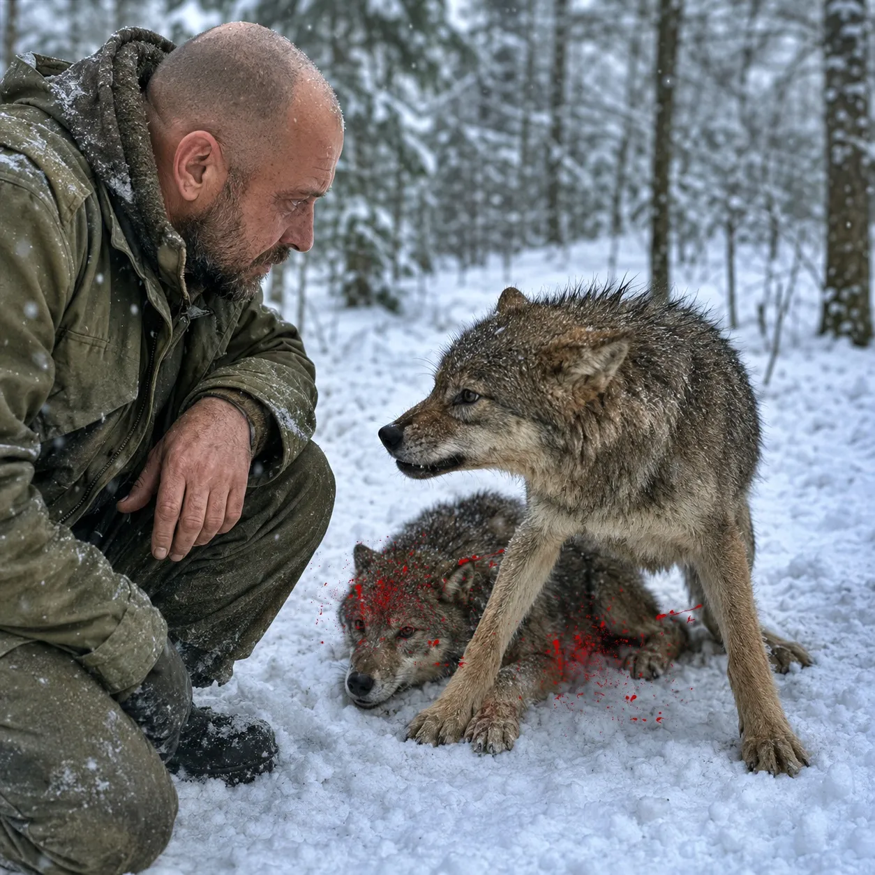 Одинокий ветеран нашёл в капкане раненого волчонка, а рядом — его брата, который не отходил от него. Эта встреча изменила судьбу всех троих | 30 августа, 2026