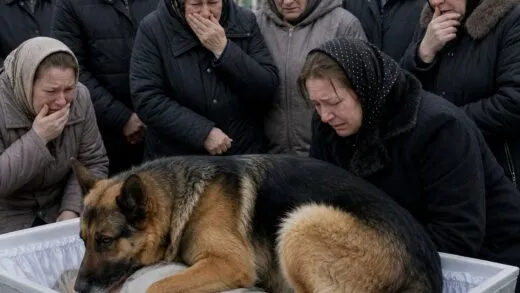 Немецкая овчарка не отходила от гроба девочки, пока люди не заметили под ней нечто странно | 23 августа, 2026