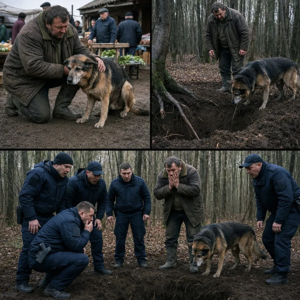 Фермер купил старого пса из жалости, не подозревая, что тот приведёт его к странной находке в лесу 1 81 2