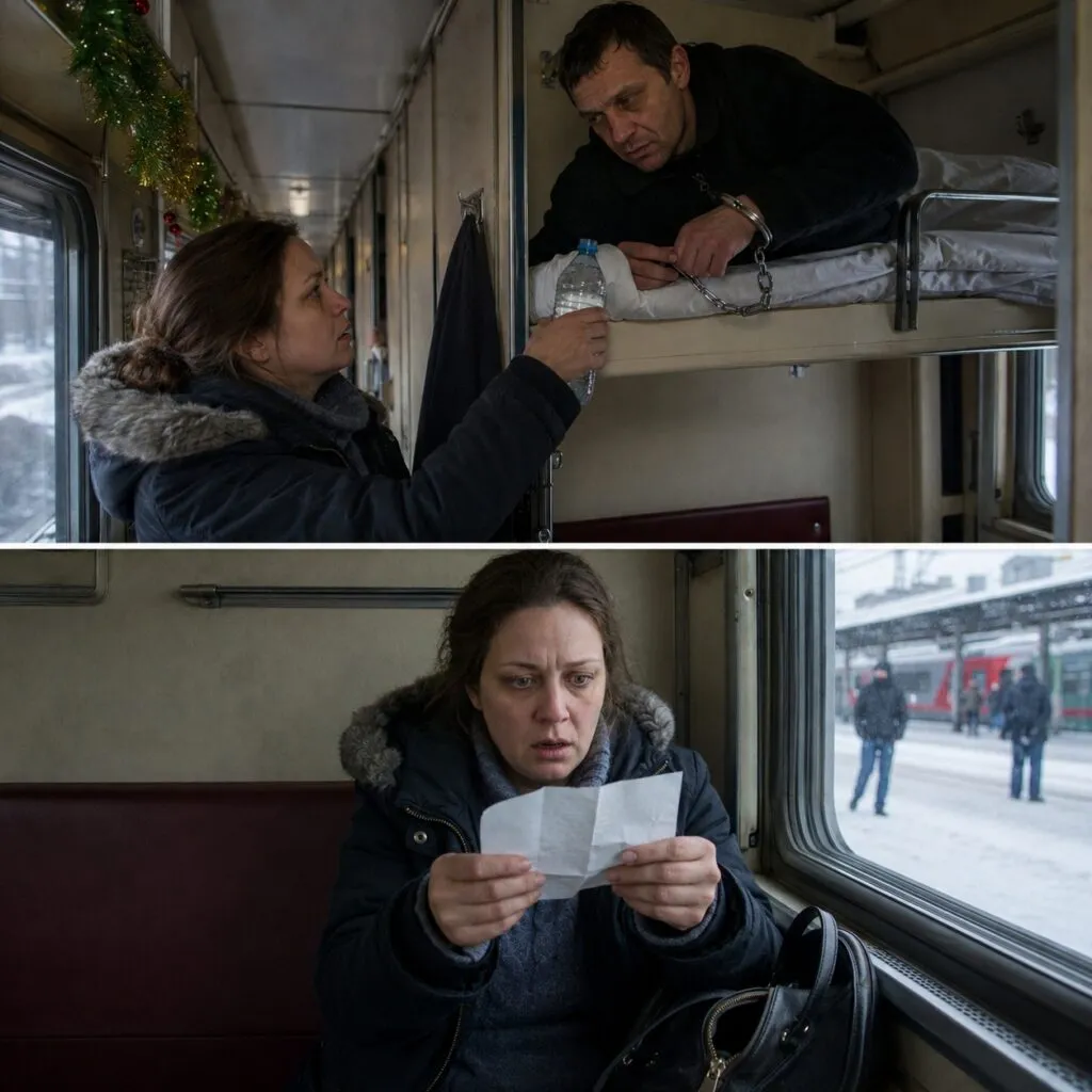 У потязі я допомогла чоловікові в кайданках, не підозрюючи, що він залишить мені дивну записку 1 7