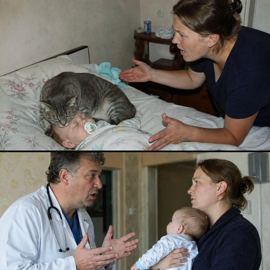 Кот каждую ночь ложился на лицо спящему младенцу. Мать в ярости хотела выбросить животное на улицу, но педиатр, посмотрев на кота, Предуприл. "Немедленно берите ребенка и…" 1 61 2
