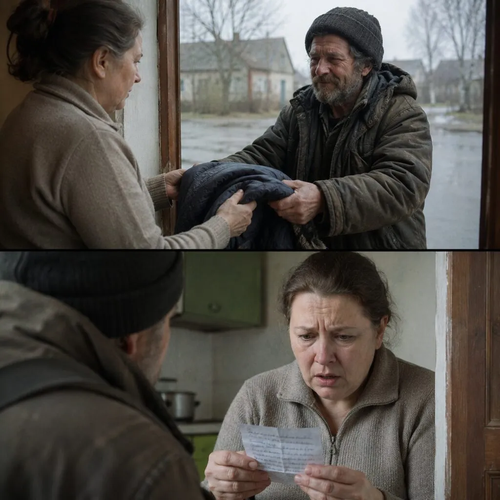 Ліда віддала стару куртку чоловіка безхатькові, не підозрюючи, що в підкладці захована записка 1 91 2