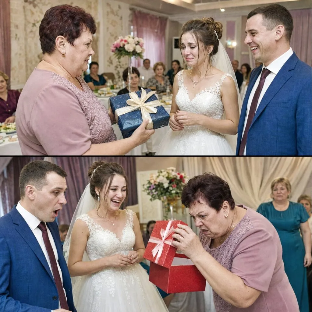Свекруха подарувала невістці форму покоївки просто на весіллі, але подарунок матері дівчини швидко змінив настрій у залі 1 34