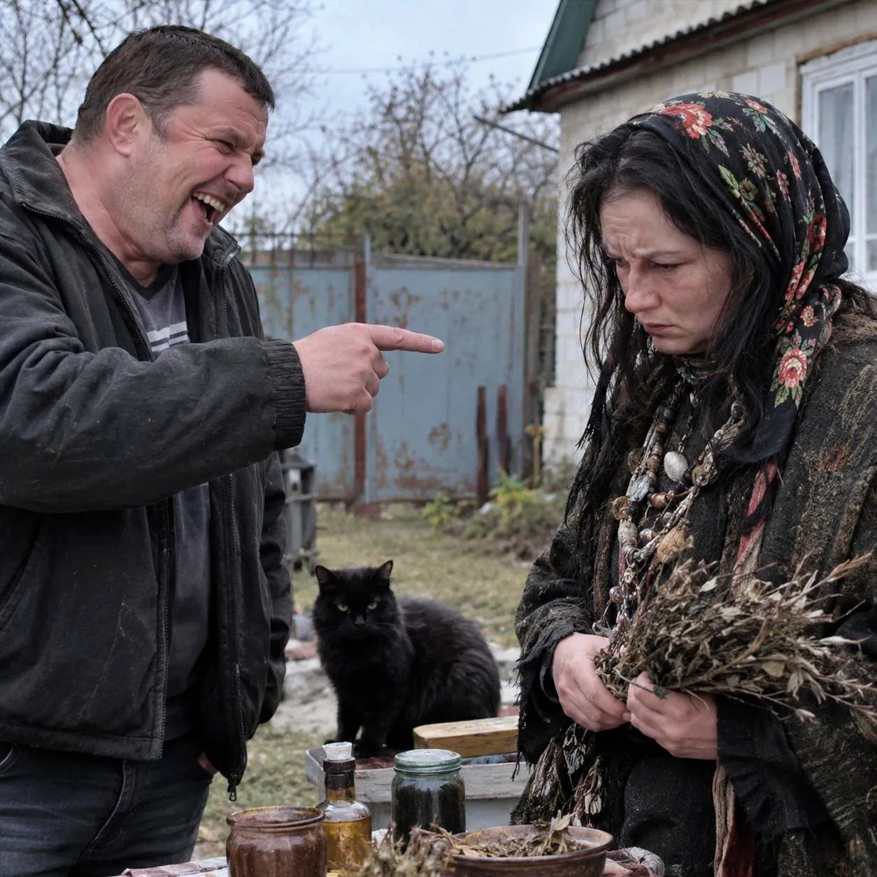Бандиты смеялись над одинокой знахаркой и требовали дань, но после встречи столкнулись с необъяснимым 1 0c190e113792