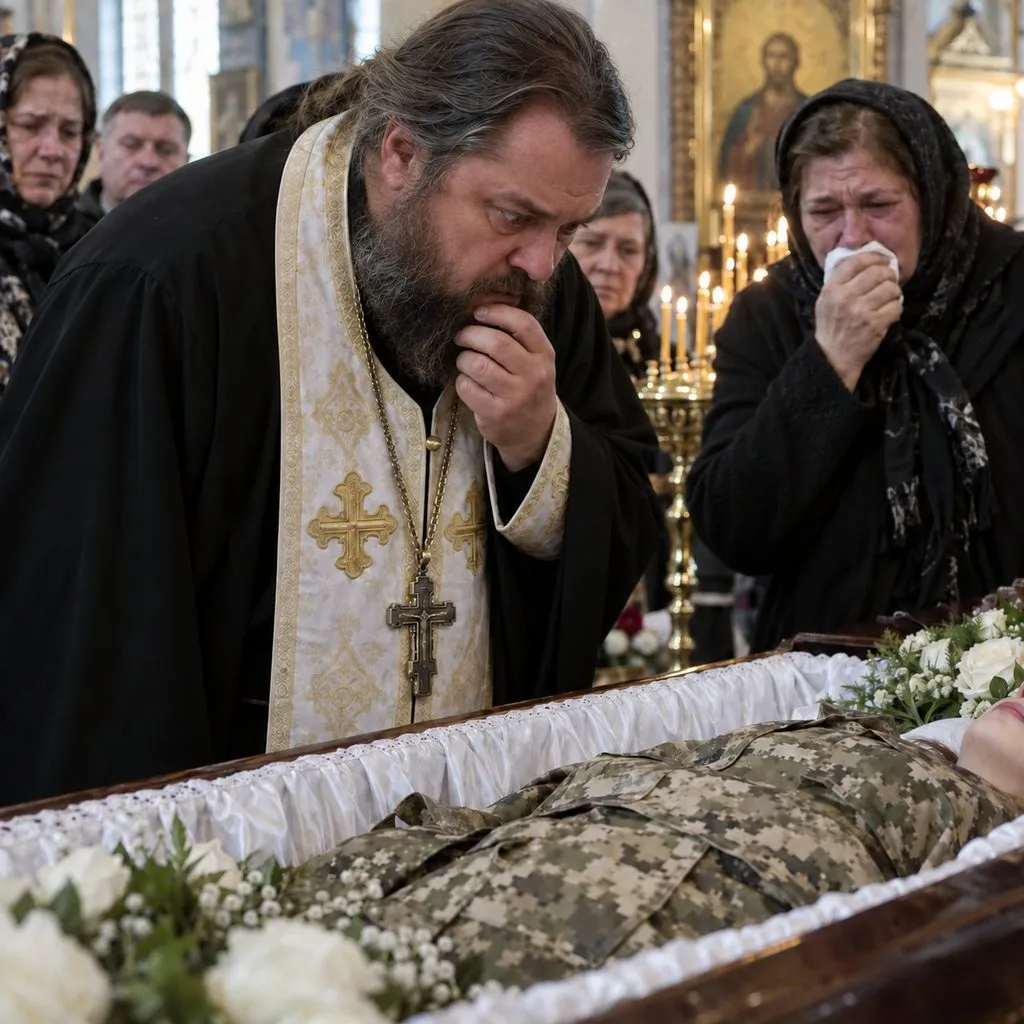Священник на отпевании наклонился к гробу и едва увидев ее лицо 1 40