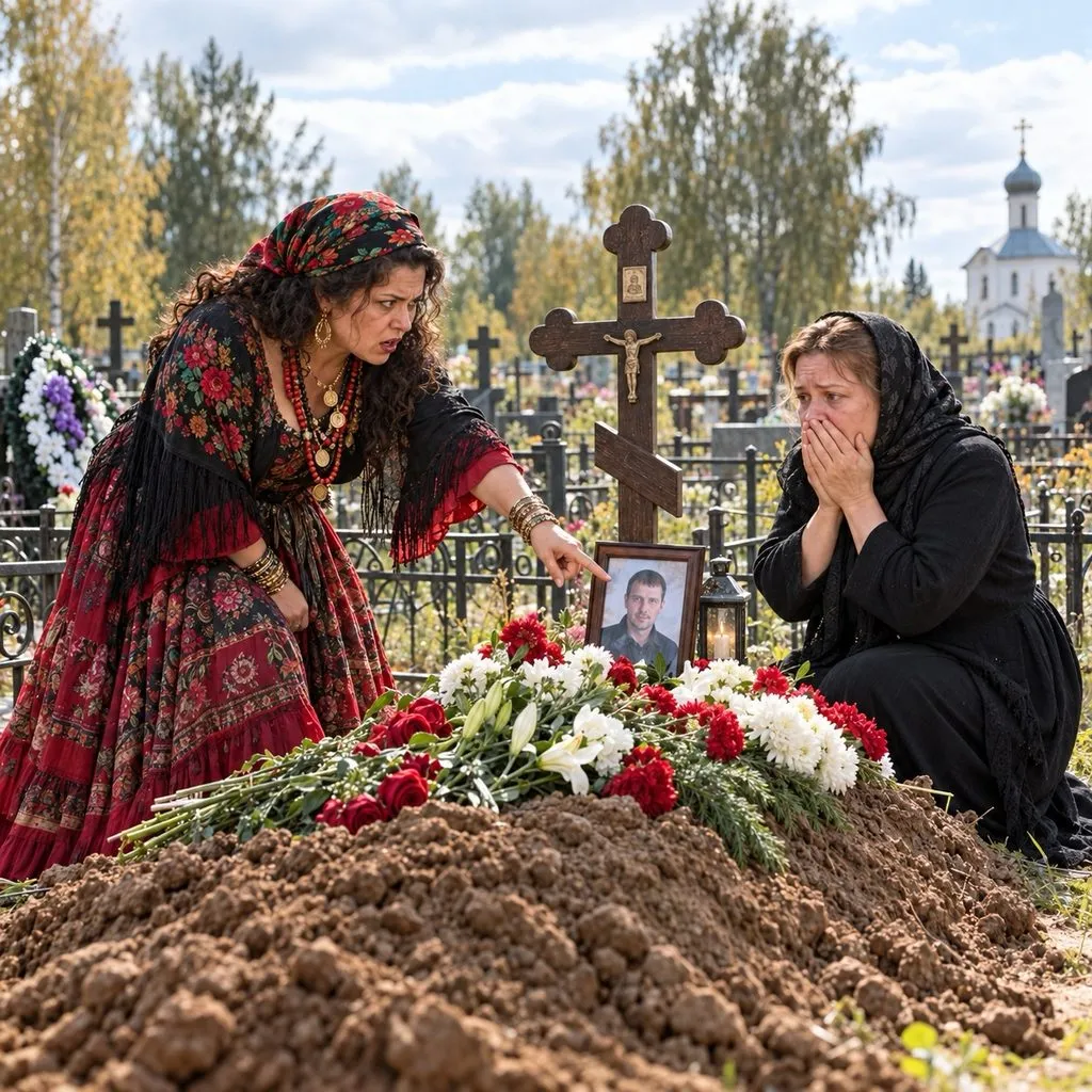 Циганка побачила вдову на цвинтарі й сказала: «Твій чоловік живий» 1 43