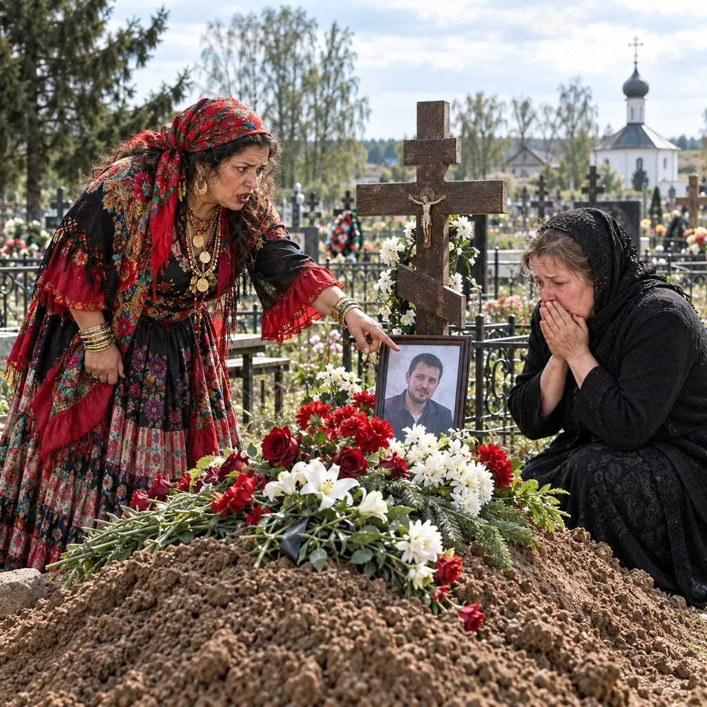 Цыганка увидела вдову на кладбище и сказала: «Твой муж жив» 1 44